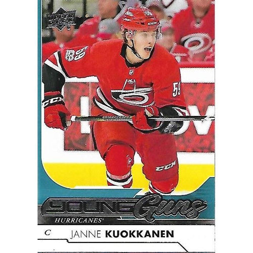 2017-18 Upper Deck Janne Kuokkanen Young Guns Rookie #213 CAR