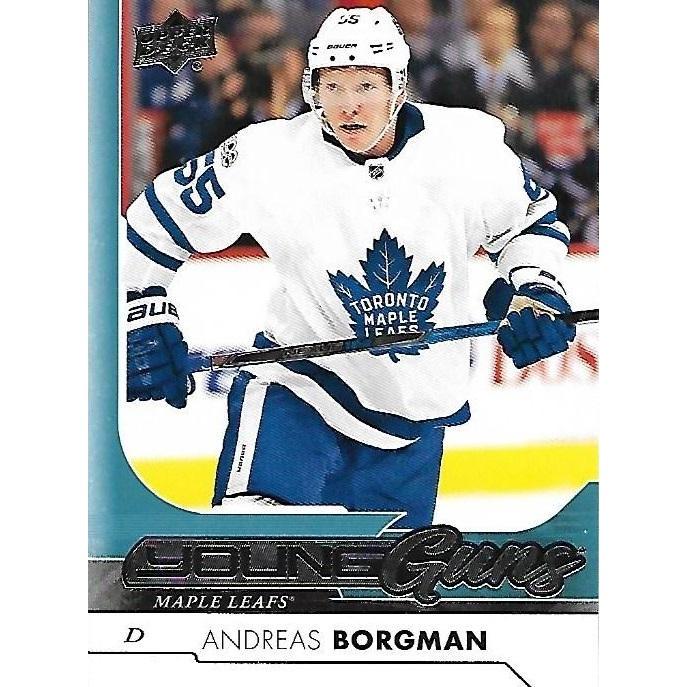 2017-18 Upper Deck Andreas Borgman Young Guns Rookie #229 TOR