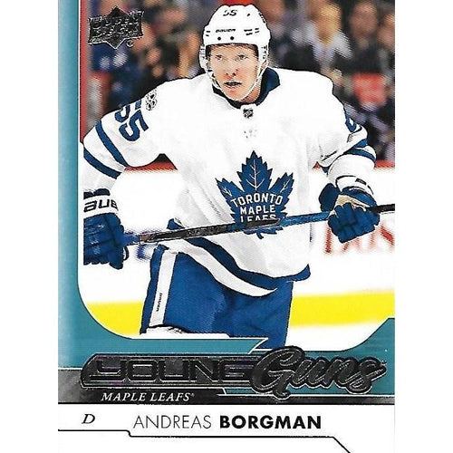 2017-18 Upper Deck Andreas Borgman Young Guns Rookie #229 TOR