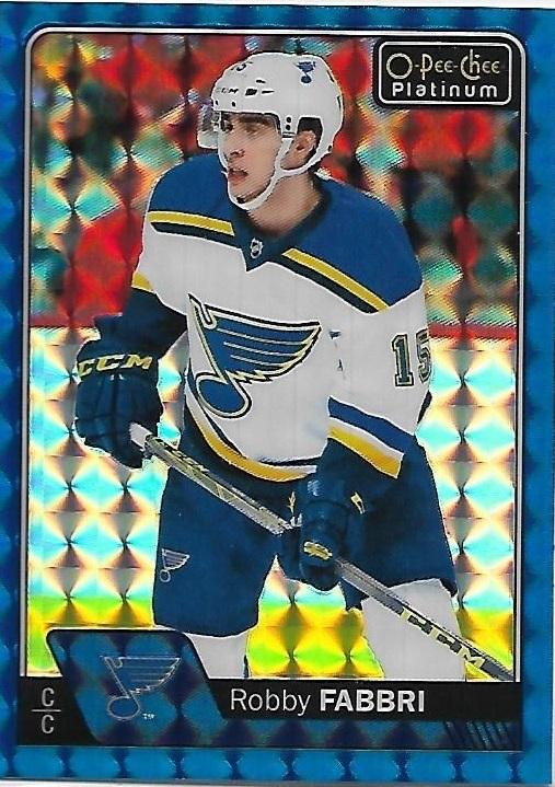 2016-17 OPC O-Pee-Chee Platinum Robby Fabbri Blue Cubes /99 #101 STL