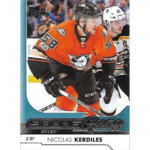 2017-18 Upper Deck Nicolas Kerdiles Young Guns Rookie #241 ANA