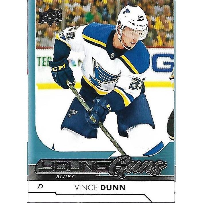 2017-18 Upper Deck Vince Dunn Young Guns Rookie #244 STL