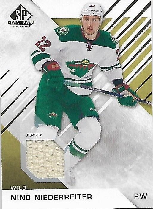 2016-17 SPGU SP Game Used Nino Niederreiter Jersey BB MIN