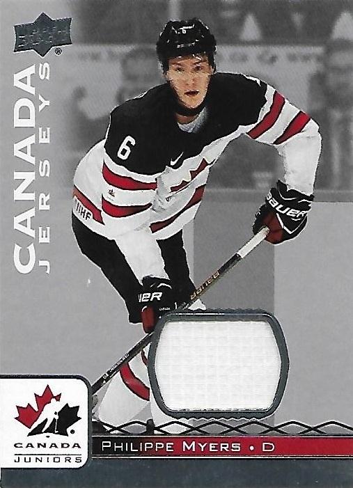2016-17 Upper Deck Team Canada Philippe Myers Jersey BB PHI