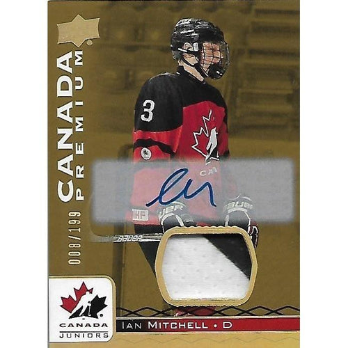 2016-17 Upper Deck Team Canada Ian Mitchell Patch Autograph /199 CHI