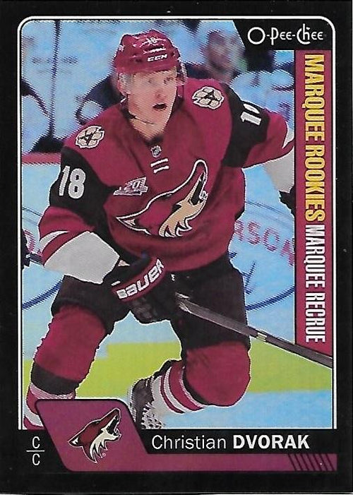 2016-17 OPC O-Pee-Chee Christian Dvorak Marquee Rookie Black Rainbow /100 #