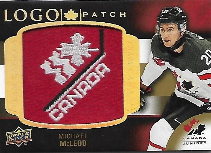 2016-17 Upper Deck Team Canada Michael McLeod Logo Patch NJD