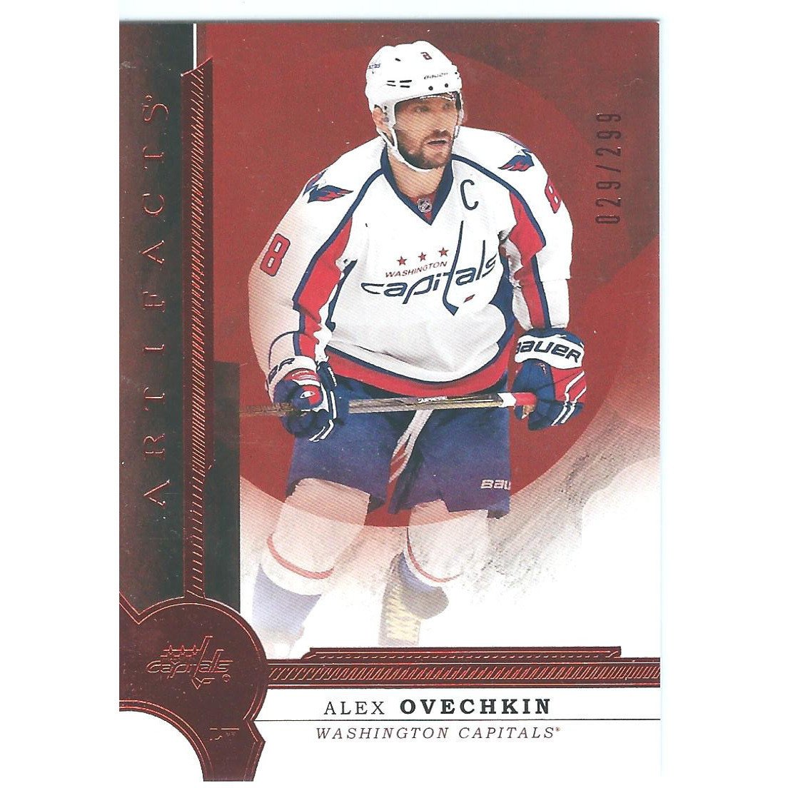 2016-17 Artifacts Alexander Ovechkin Ruby Base Parallel /299 WSH