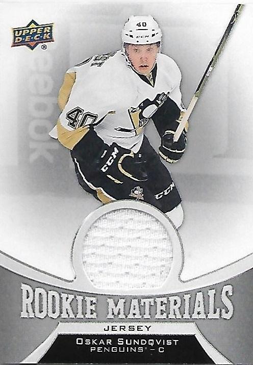 2016-17 Upper Deck Oskar Sundqvist Rookie Materials Jersey BB PIT