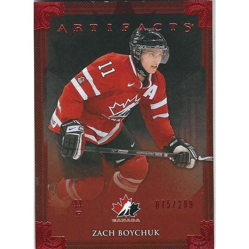 2013-14 Artifacts Zach Boychuk Team Canada Ruby Parallel /299 CAR
