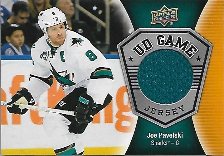 2016-17 Upper Deck Joe Pavelski Game Jersey BB SJS