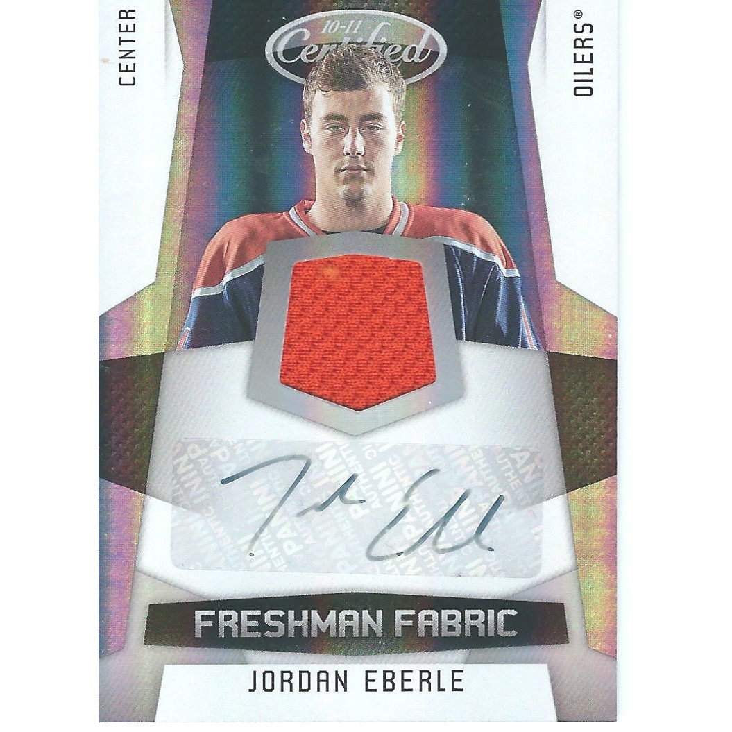 2010-11 Panini Certified Jordan Eberle Rookie Jersey Autograph /499 EDM