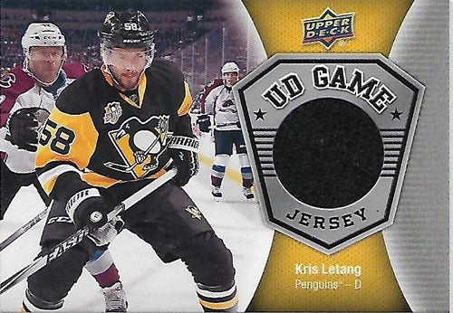 2016-17 Upper Deck Kris Letang Game Jersey BB PIT