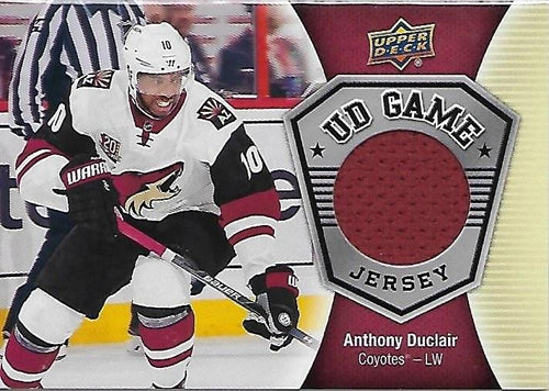 2016-17 Upper Deck Anthony Duclair Game Jersey BB ARI