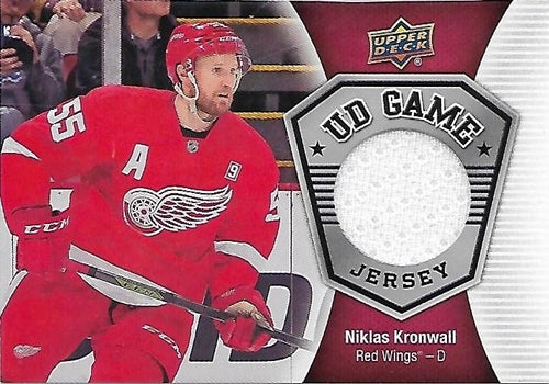 2016-17 Upper Deck Niklas Kronwall Game Jersey BB DET