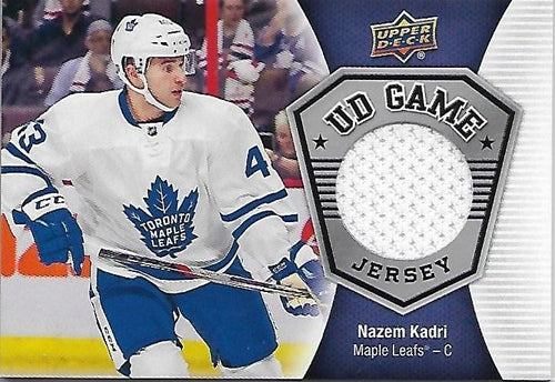 2016-17 Upper Deck Nazem Kadri Game Jersey BB TOR