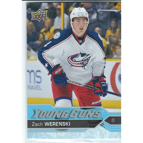 2016-17 Upper Deck Zach Werenski Jumbo OVERSIZED Young Guns Rookie CLB