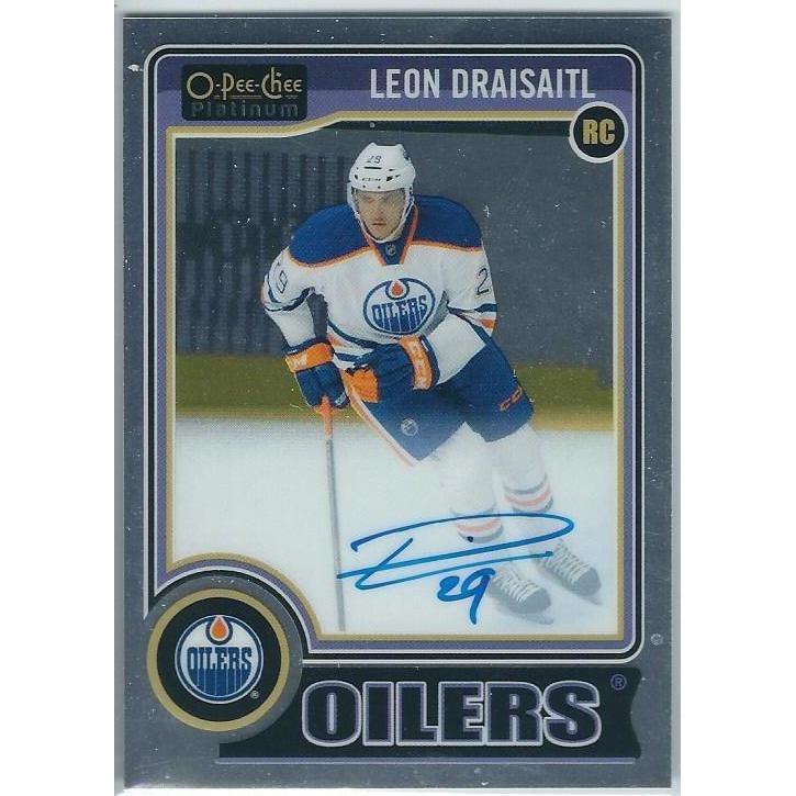 2014-15 OPC O-Pee-Chee Platinum Leon Draisaitl Rookie Autogrpah EDM