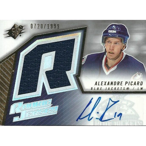 2005-06 Upper Deck SPx Alexandre Picard Rookie Jersey Autograph /1999 #228 BB CLB