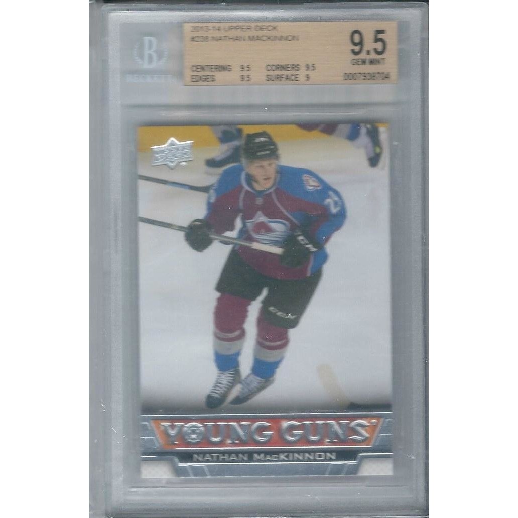 2013-14 Upper Deck Nathan Mackinnon Young Guns Rookie #238 BGS 9.5 Gem COL