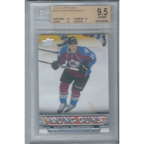 2013-14 Upper Deck Nathan Mackinnon Young Guns Rookie #238 BGS 9.5 Gem COL