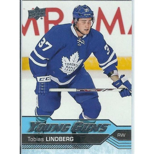 2016-17 Upper Deck Tobias Lindberg Young Guns Rookie #491 TOR