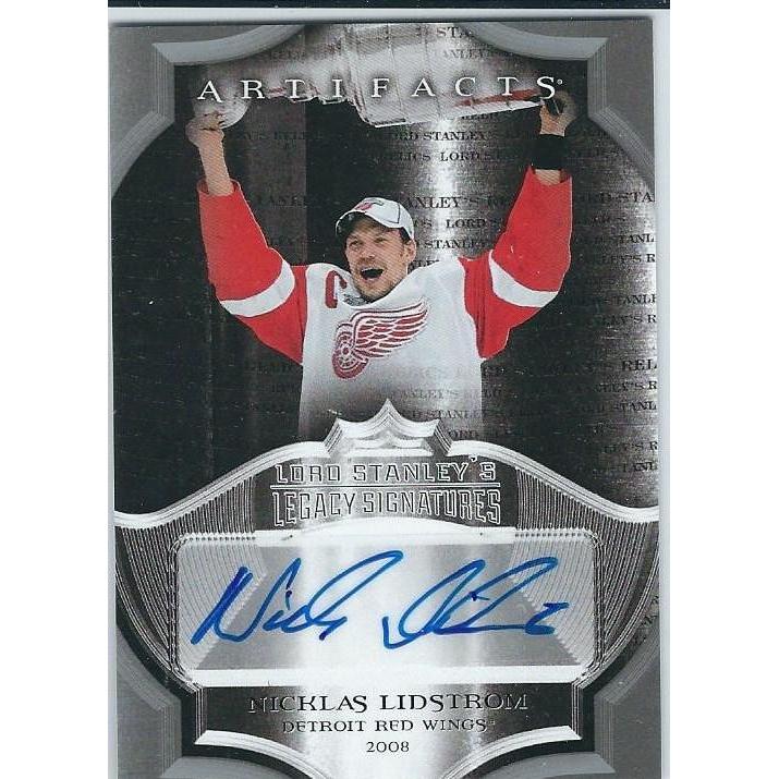 2015-16 Upper Deck Artifacts Nicklas Lidstrom Lord Stanley's Legacy Signatures Autograph SP DET