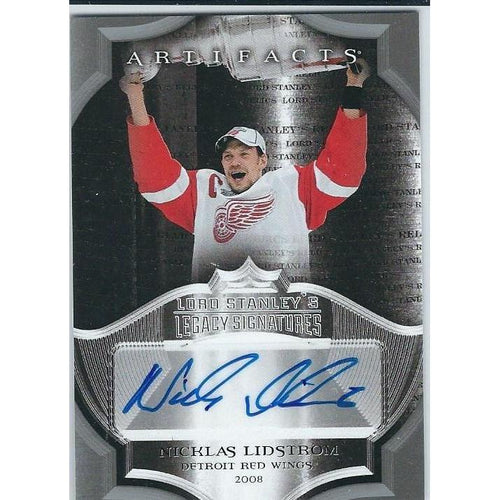 2015-16 Upper Deck Artifacts Nicklas Lidstrom Lord Stanley's Legacy Signatures Autograph SP DET