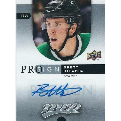 2015-16 Upper Deck MVP Brett Ritchie Prosign Autograph BB DAL