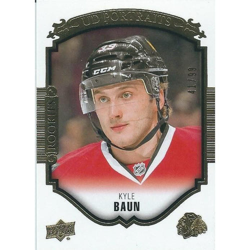 2015-16 Upper Deck Kyle Baun Rookie Portraits Gold /99 CHI
