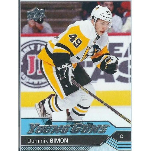 2016-17 Upper Deck Dominik Simon Young Guns Rookie #469 PIT