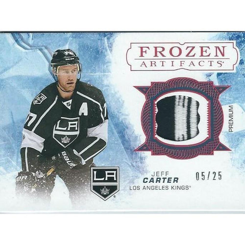 2017-18 Upper Deck Artifacts Jeff Carter Frozen Artifacts Patch /25 LAK