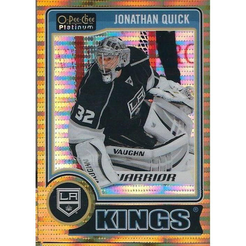 2014-15 OPC O-Pee-Chee Platinum Jonathan Quick Seismic Gold /50 #130