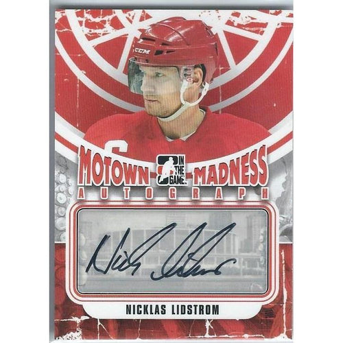 2012-13 ITG Motown Madness Nicklas Lidstrom Autograph SP DET