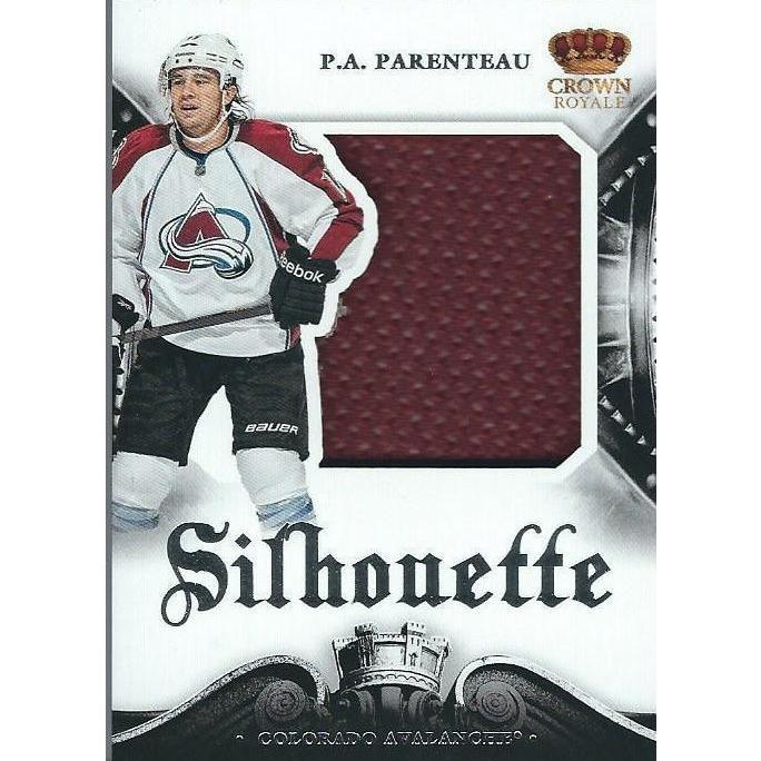 2013-14 Panini Crown Royale P.A. Parenteau Silhouette Jersey BB COL