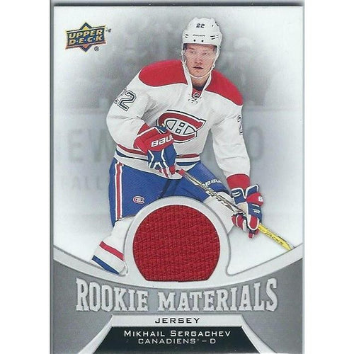 2016-17 Upper Deck Mikhail Sergachev Rookie Materials Jersey MTL