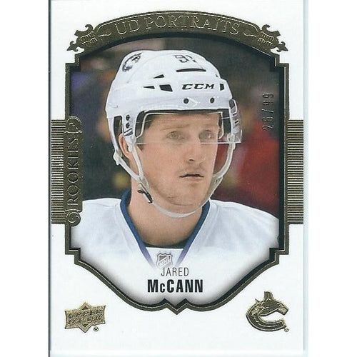 2015-16 Upper Deck Jared McCann Rookie Portraits Gold /99 VAN