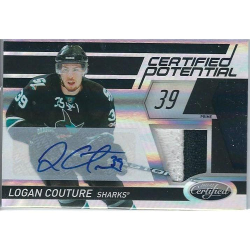 2011-12 Panini Certified Logan Couture Certified Potential Jersey Autograph /25 SJS