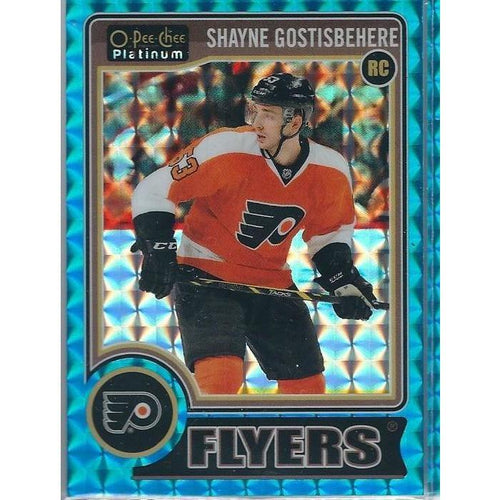 2014-15 OPC O-Pee-Chee Platinum Shayne Gostisbehere Blue Cubes Rookie /65 PHI