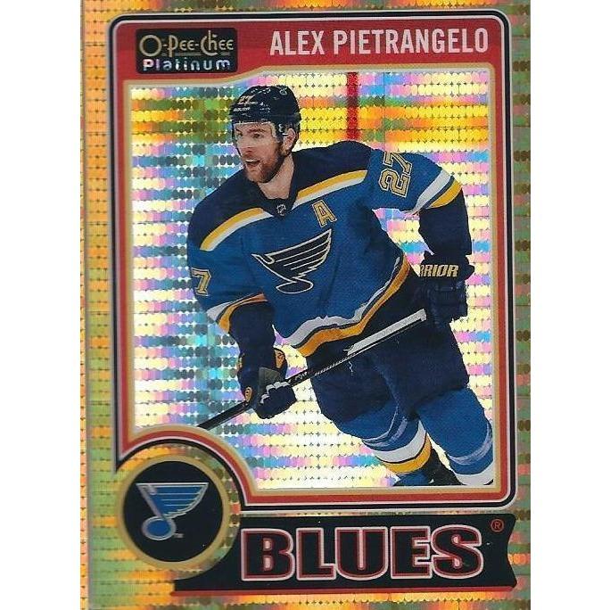 2014-15 OPC O-Pee-Chee Platinum Alex Pietrangelo Seismic Gold /50 #128 STL