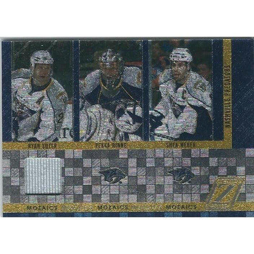2010-11 Panini Zenith Ryan Suter Jersey / Pekka Rinne / Shea Weber Mozaics BB NSH