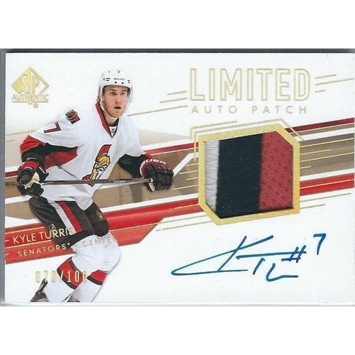 2014-15 SPA SP Authentic Kyle Turris Limited Autograph Patch /100 OTT