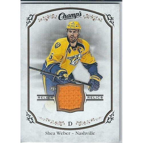2015-16 Upper Deck Champ's Shea Weber Materials Jersey BB NSH