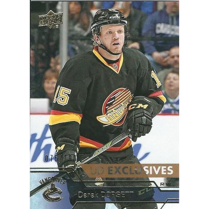2016-17 Upper Deck Derek Dorsett Exclusives /100 #180 VAN