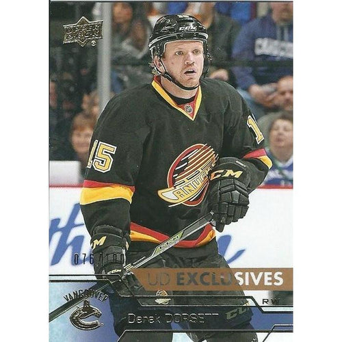 2016-17 Upper Deck Derek Dorsett Exclusives /100 #180 VAN