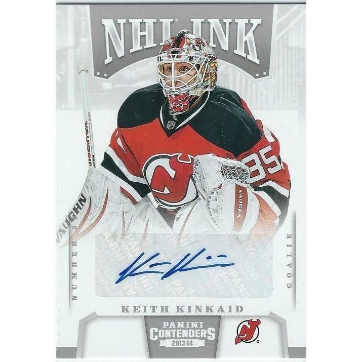 2013-14 Panini Contenders Keith Kinkaid NHL Ink Autograph BB NJD