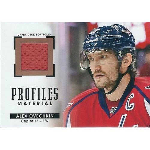 2015-16 Upper Deck Portfolio Alex Ovechkin Profiles Materials Jersey SP WSH