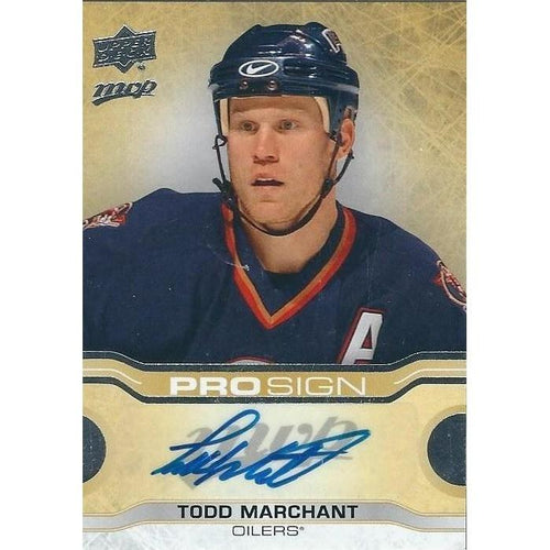 2014-15 Upper Deck MVP Todd Marchant Prosign Autograph SP EDM