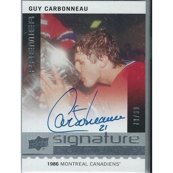 2016-17 Upper Deck Premier Guy Carbonneau Signature Champions Autograph /99 MTL