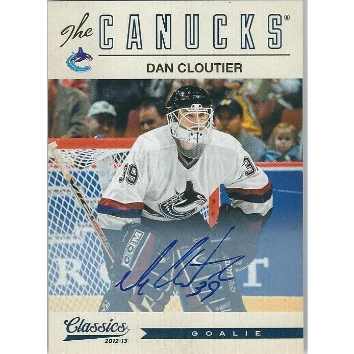 2012-13 Panini Classics Signatures Dan Cloutier Autograph #161 VAN